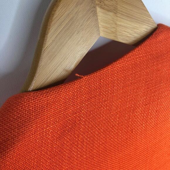 Denise Hajjar Boston Bright Orange V-Neck Blazer - Picture 8 of 14